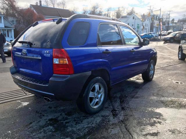 KNDJF724577389148 - 2007 KIA SPORTAGE L BLUE photo 5