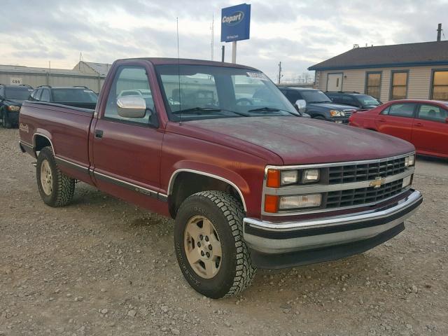 1GCDK14K9KE252204 - 1989 CHEVROLET GMT-400 K1 MAROON photo 1