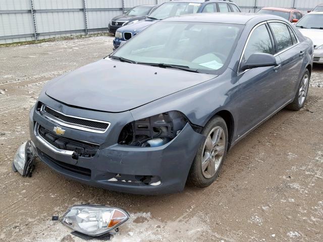 1G1ZH57B994165306 - 2009 CHEVROLET MALIBU 1LT GRAY photo 2