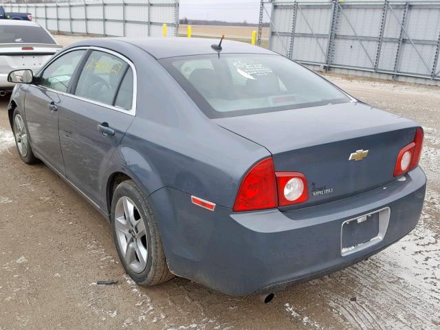 1G1ZH57B994165306 - 2009 CHEVROLET MALIBU 1LT GRAY photo 3