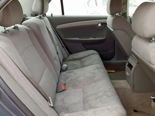 1G1ZH57B994165306 - 2009 CHEVROLET MALIBU 1LT GRAY photo 6