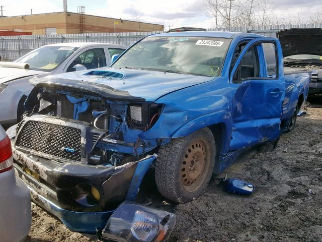 5TETU22N16Z157924 - 2006 TOYOTA TACOMA X-R BLUE photo 2