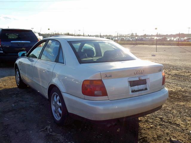 WAUED68D8WA001708 - 1998 AUDI A4 2.8 QUA WHITE photo 3