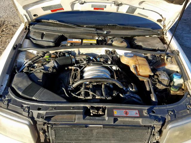 WAUED68D8WA001708 - 1998 AUDI A4 2.8 QUA WHITE photo 7