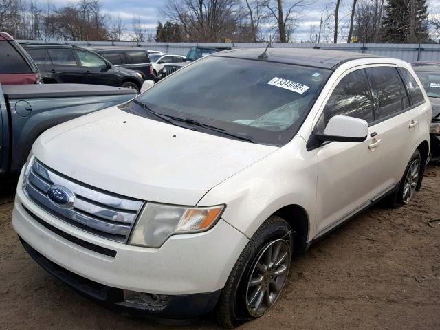 2FMDK48C98BA00070 - 2008 FORD EDGE SEL WHITE photo 2