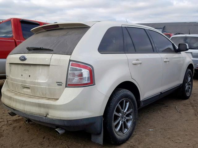 2FMDK48C98BA00070 - 2008 FORD EDGE SEL WHITE photo 4