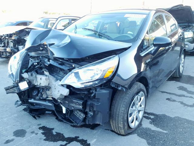 KNADN4A36H6071745 - 2017 KIA RIO EX BLACK photo 2