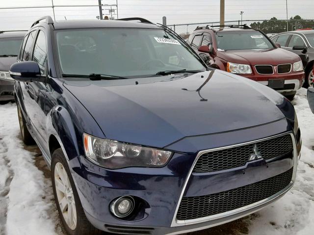 JA4JT3AW9BU023797 - 2011 MITSUBISHI OUTLANDER BLUE photo 1