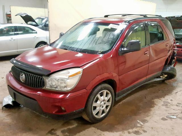 3G5DB03L16S641913 - 2006 BUICK RENDEZVOUS BURGUNDY photo 2