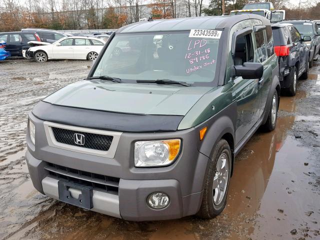 5J6YH28533L034910 - 2003 HONDA ELEMENT EX GREEN photo 2