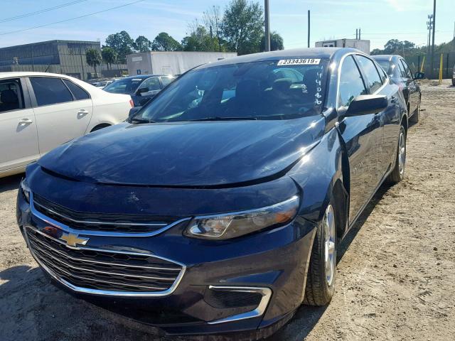 1G1ZB5ST5JF144088 - 2018 CHEVROLET MALIBU LS BLUE photo 2