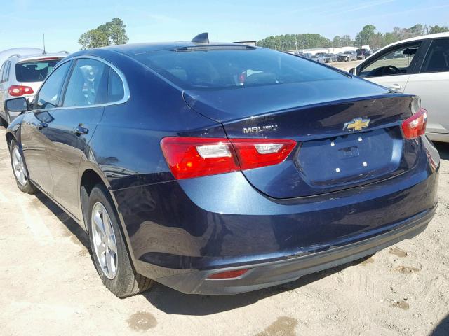 1G1ZB5ST5JF144088 - 2018 CHEVROLET MALIBU LS BLUE photo 3