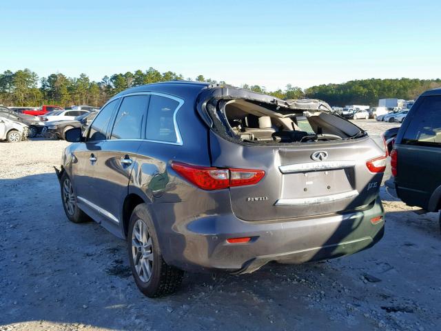 5N1AL0MM3DC325847 - 2013 INFINITI JX35 GRAY photo 3