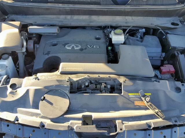 5N1AL0MM3DC325847 - 2013 INFINITI JX35 GRAY photo 7