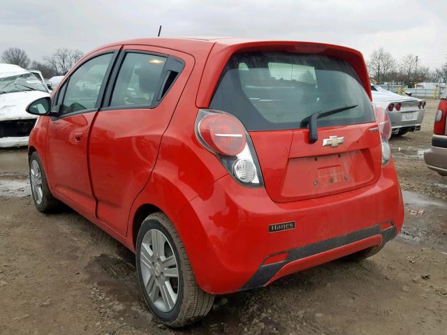 KL8CA6S93EC440320 - 2014 CHEVROLET SPARK LS RED photo 3