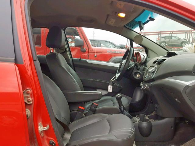 KL8CA6S93EC440320 - 2014 CHEVROLET SPARK LS RED photo 5