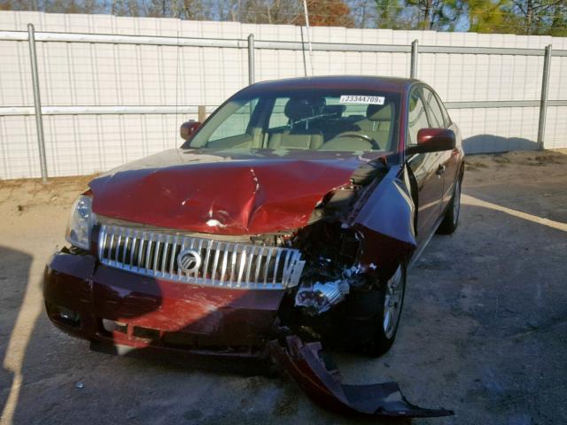 1MEFM41165G606218 - 2005 MERCURY MONTEGO LU MAROON photo 2