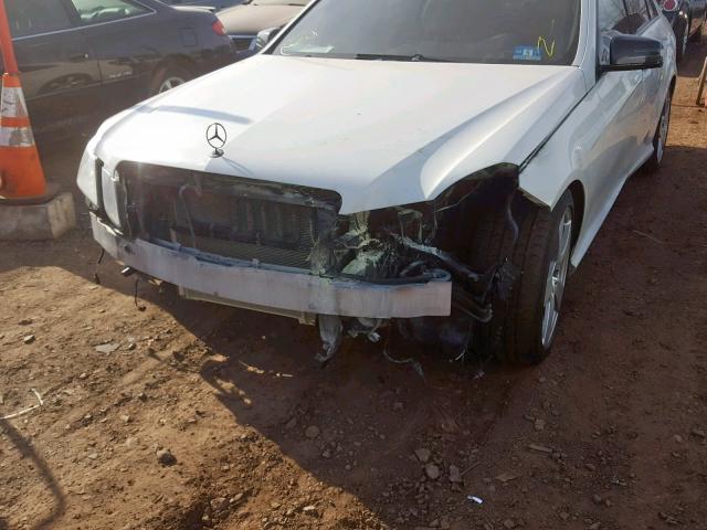 WDDHF8HB6AA254089 - 2010 MERCEDES-BENZ E 350 4MAT WHITE photo 9