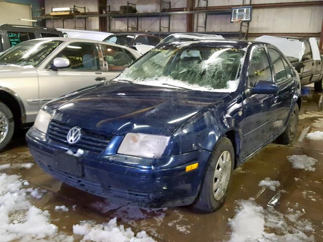 3VWRK69M53M145642 - 2003 VOLKSWAGEN JETTA GL BLUE photo 2