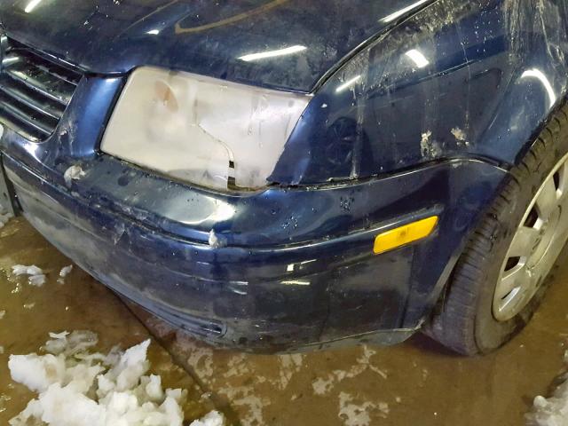 3VWRK69M53M145642 - 2003 VOLKSWAGEN JETTA GL BLUE photo 9