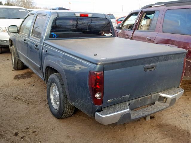 1GCDT136468210142 - 2006 CHEVROLET COLORADO BLUE photo 3