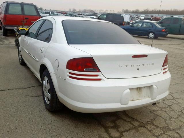 1B3EJ46XX1N575825 - 2001 DODGE STRATUS SE WHITE photo 3