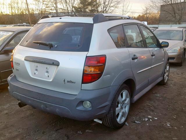 5Y2SL628X4Z403216 - 2004 PONTIAC VIBE GRAY photo 4