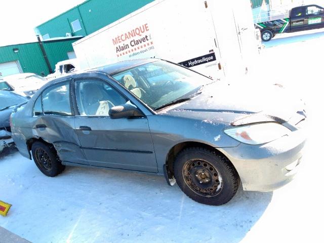 2HGES16145H033237 - 2005 HONDA CIVIC DX GRAY photo 1