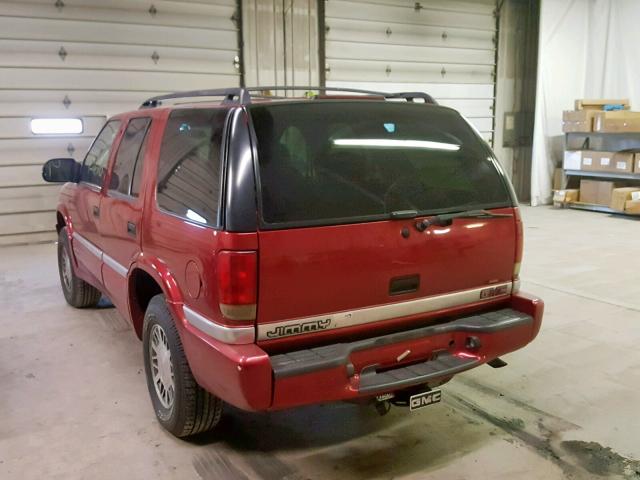 1GKDT13W2Y2301162 - 2000 GMC JIMMY / EN RED photo 3