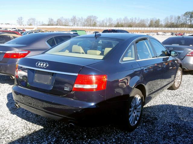 WAUDG74F16N032730 - 2006 AUDI A6 3.2 QUA BLUE photo 4