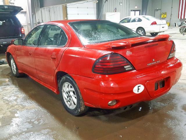 1G2NF52E03C268810 - 2003 PONTIAC GRAND AM S RED photo 3