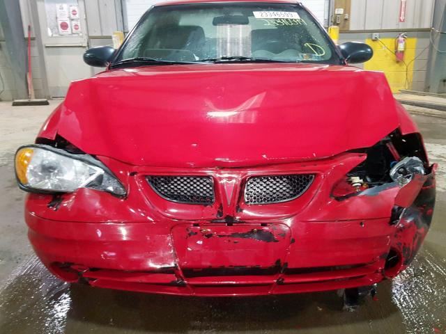 1G2NF52E03C268810 - 2003 PONTIAC GRAND AM S RED photo 9