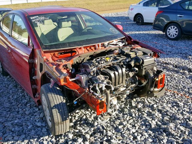 5NPD74LF2HH039112 - 2017 HYUNDAI ELANTRA SE RED photo 9