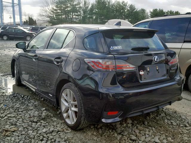 JTHKD5BH6E2189244 - 2014 LEXUS CT 200 BLACK photo 3