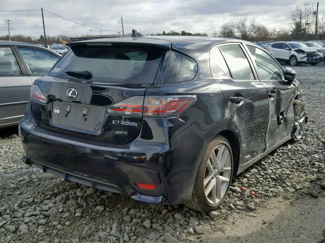 JTHKD5BH6E2189244 - 2014 LEXUS CT 200 BLACK photo 4