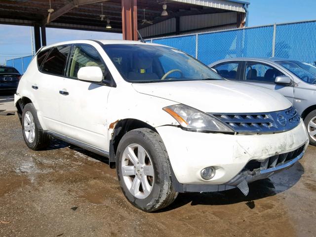 JN8AZ08T26W413167 - 2006 NISSAN MURANO WHITE photo 1