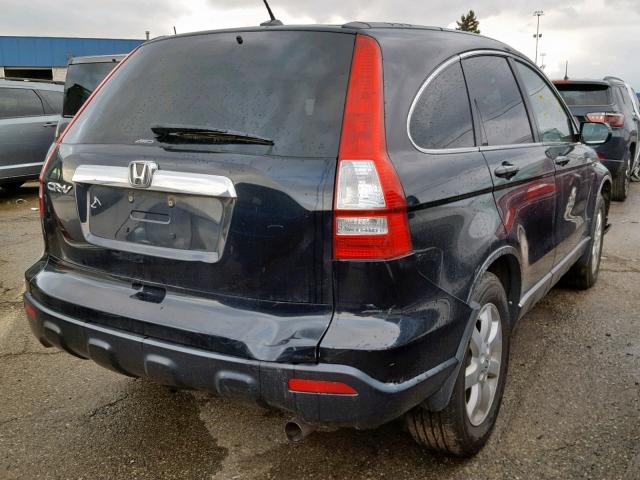 5J6RE48718L031912 - 2008 HONDA CR-V EXL BLACK photo 4