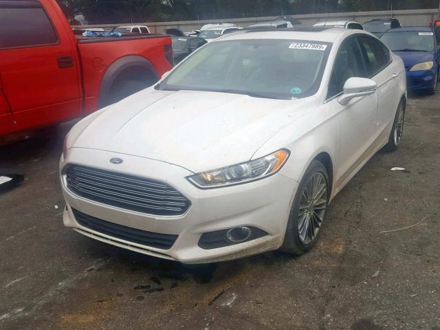3FA6P0HD8FR189492 - 2015 FORD FUSION SE WHITE photo 2