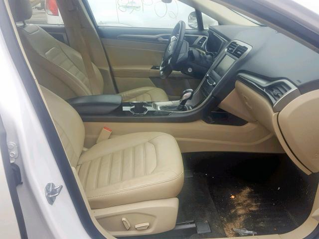 3FA6P0HD8FR189492 - 2015 FORD FUSION SE WHITE photo 5