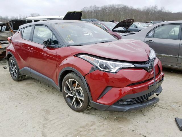 NMTKHMBX0KR070079 - 2019 TOYOTA C-HR XLE RED photo 1