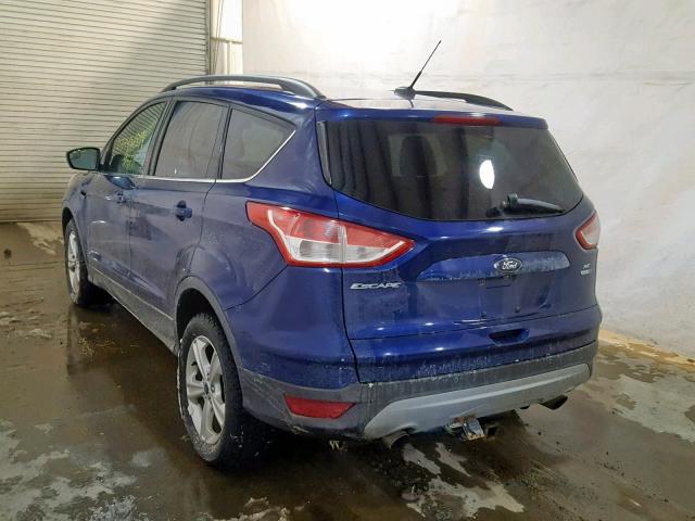 1FMCU9G97EUB91678 - 2014 FORD ESCAPE SE BLUE photo 3