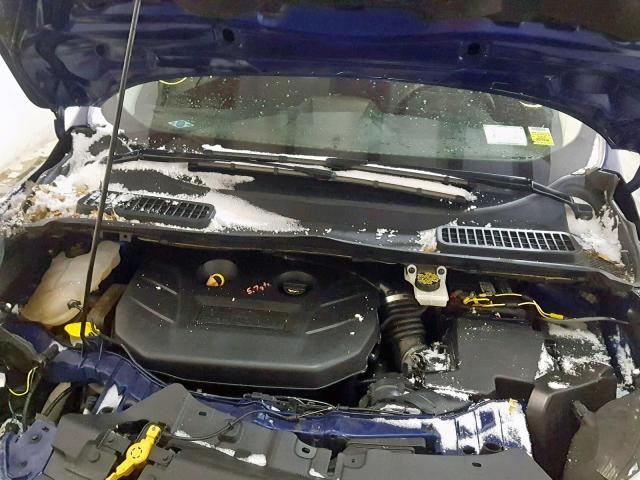 1FMCU9G97EUB91678 - 2014 FORD ESCAPE SE BLUE photo 7