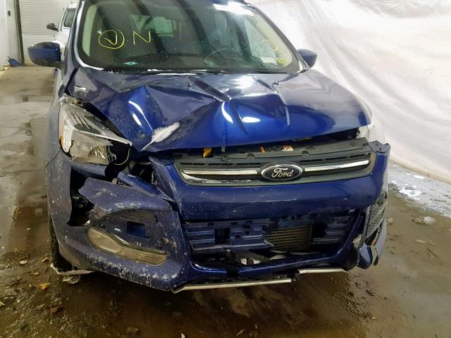 1FMCU9G97EUB91678 - 2014 FORD ESCAPE SE BLUE photo 9