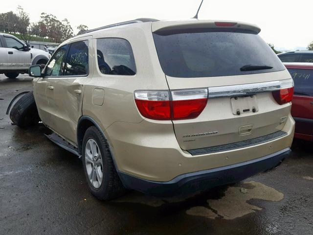 1D4RE4GG4BC742411 - 2011 DODGE DURANGO CR GOLD photo 3