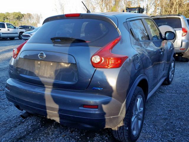 JN8AF5MR7CT108857 - 2012 NISSAN JUKE S GRAY photo 4