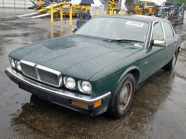 SAJHV1642JC549768 - 1988 JAGUAR XJ6 GREEN photo 2