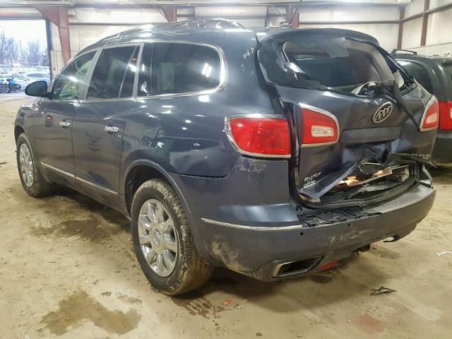 5GAKVDKD2DJ119008 - 2013 BUICK ENCLAVE BLUE photo 3