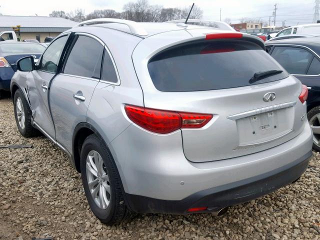 JN8CS1MWXHM416142 - 2017 INFINITI QX70 SILVER photo 3