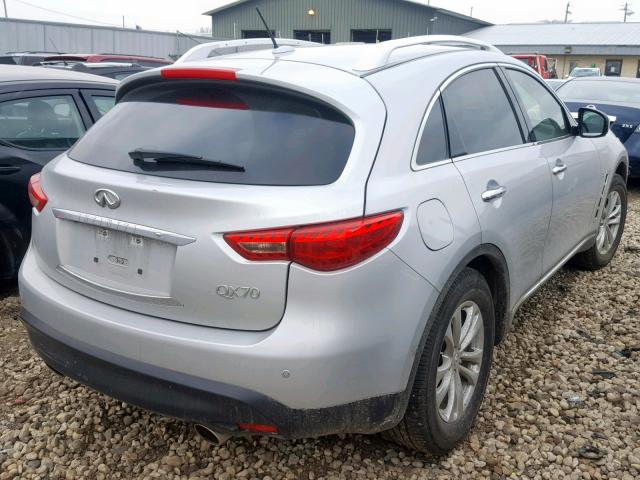 JN8CS1MWXHM416142 - 2017 INFINITI QX70 SILVER photo 4