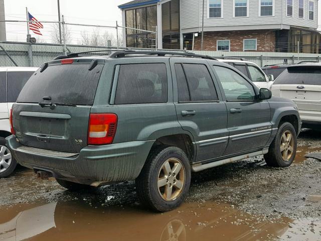 1J8GW68JX4C209448 - 2004 JEEP GRAND CHER GRAY photo 4